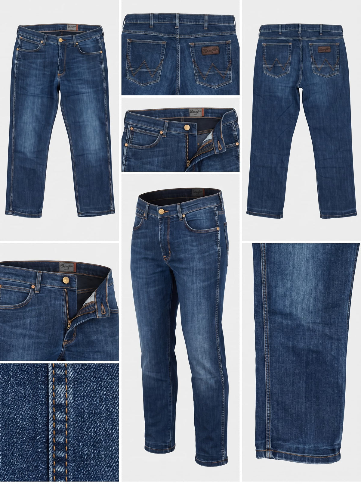 wrangler - STRAIGHT - stretch - zipper - 36X32