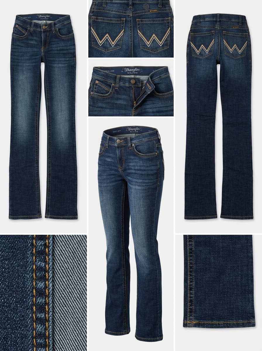 wrangler - straight - stretch - zipper - 26x32