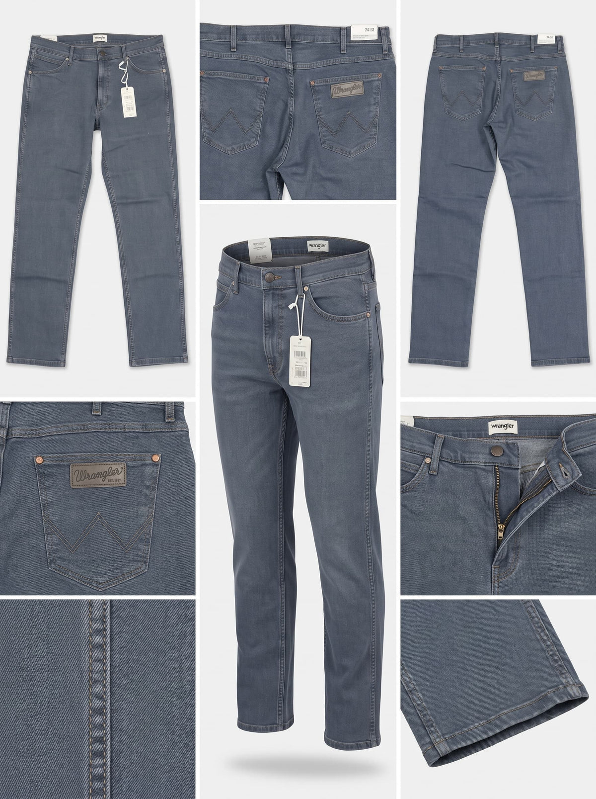 wrangler - regular straight - STRETCH - zipper - 34x32