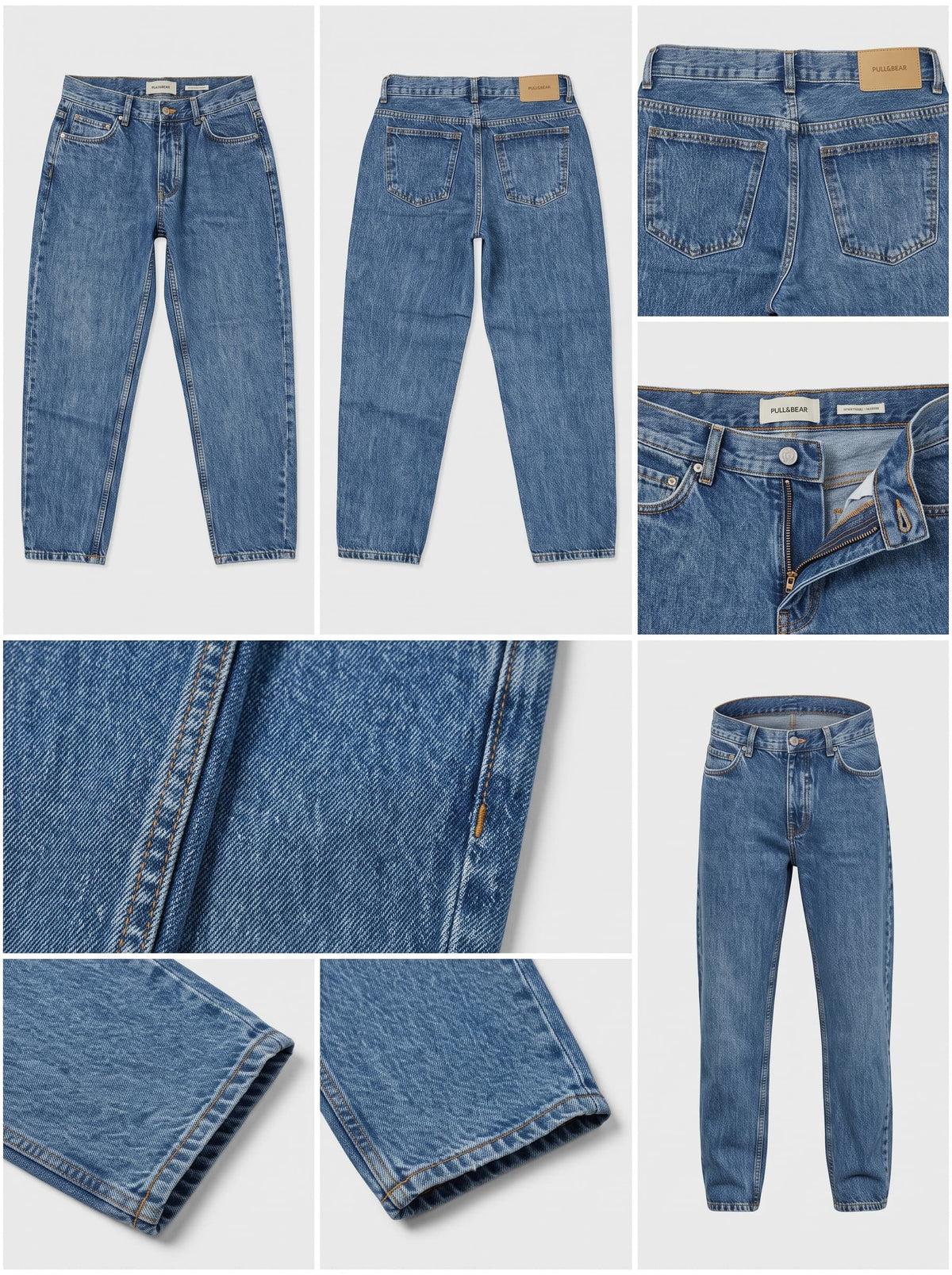 pull&bear - straight - 100%cotton - buttons - 31x30