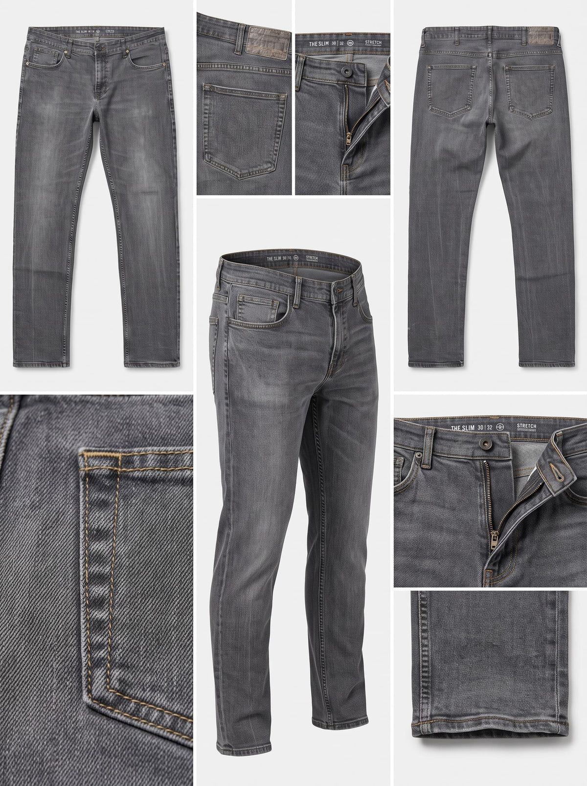 C&A - SLIM - STRETCH - ZIPPER - 40X34