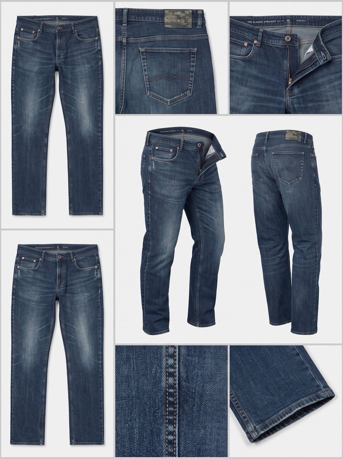 C&A - STRAIGHT - STRETCH - ZIPPER - 38X34