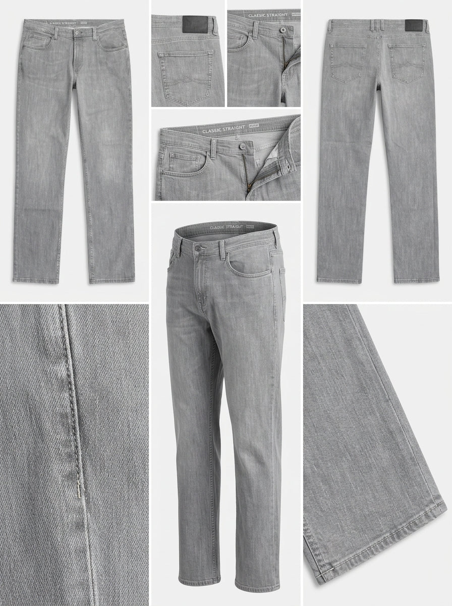 c&a- straight - stretch - zipper - 38x34