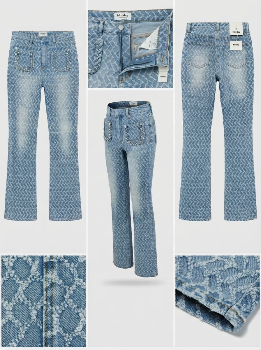 Monday - slim Bootcut- stretch - zipper - 26x32