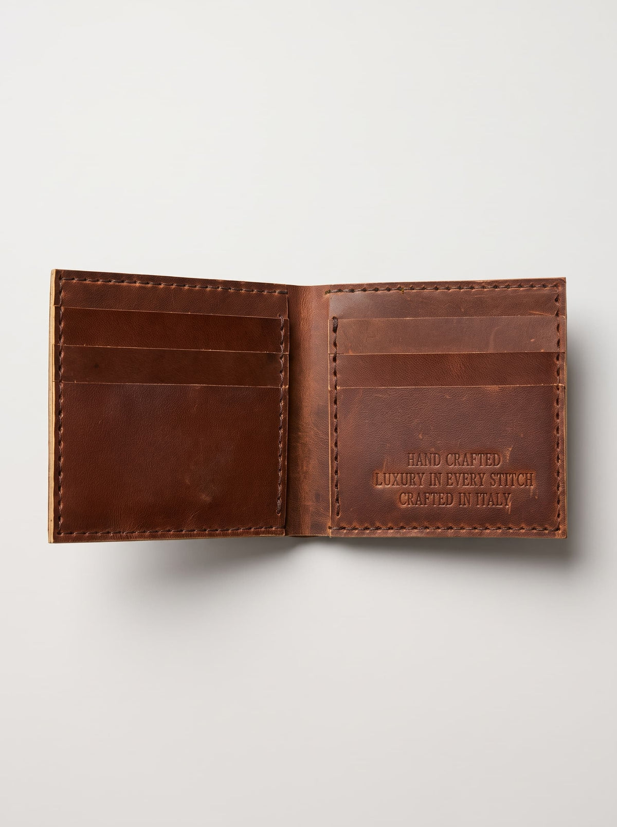 Crazy Horse Leather Bifold Wallet