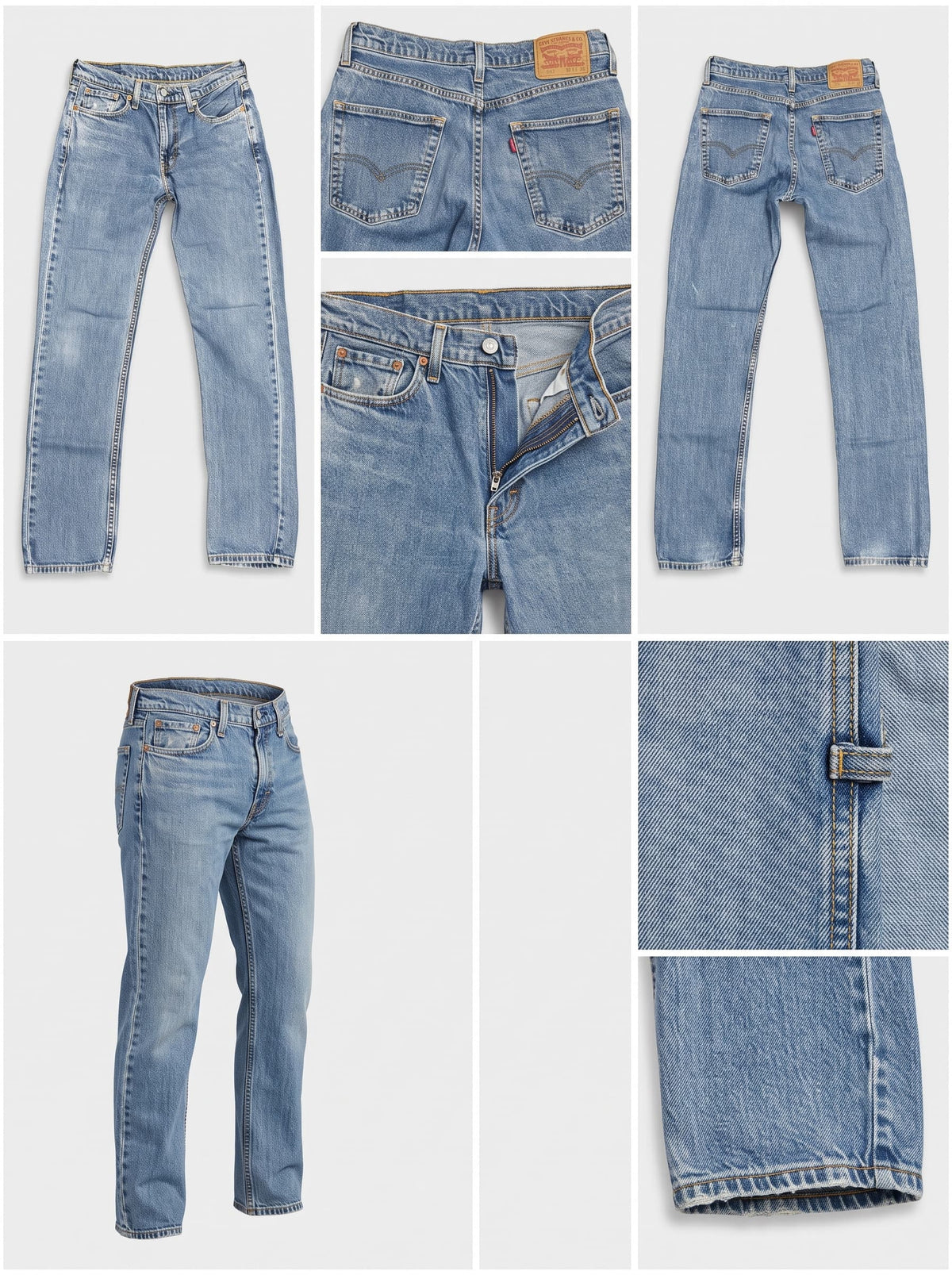 levi's 514 - straight - stretch - zipper - 30X32
