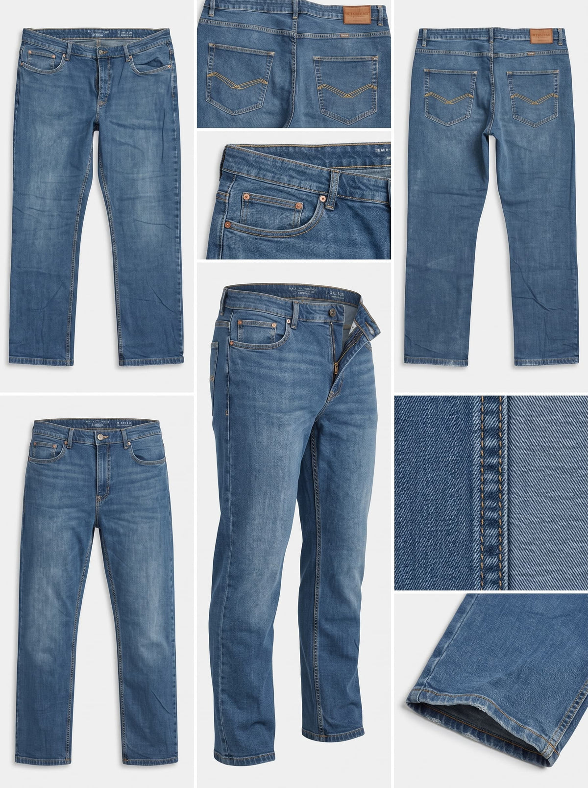 HERO BY WRANGLER - STRAIGHT - STRETCH - ZIPPER - 40X30