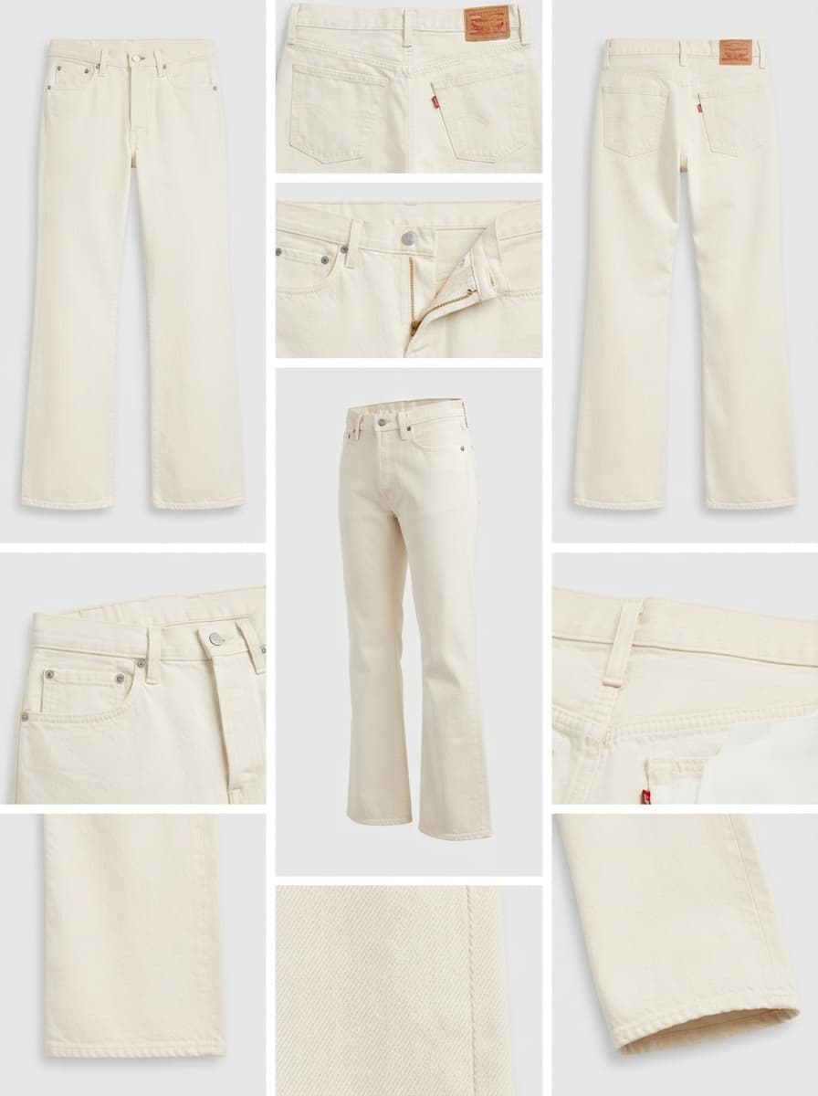levis - wide  - 100% cotton - zipper - 25x31