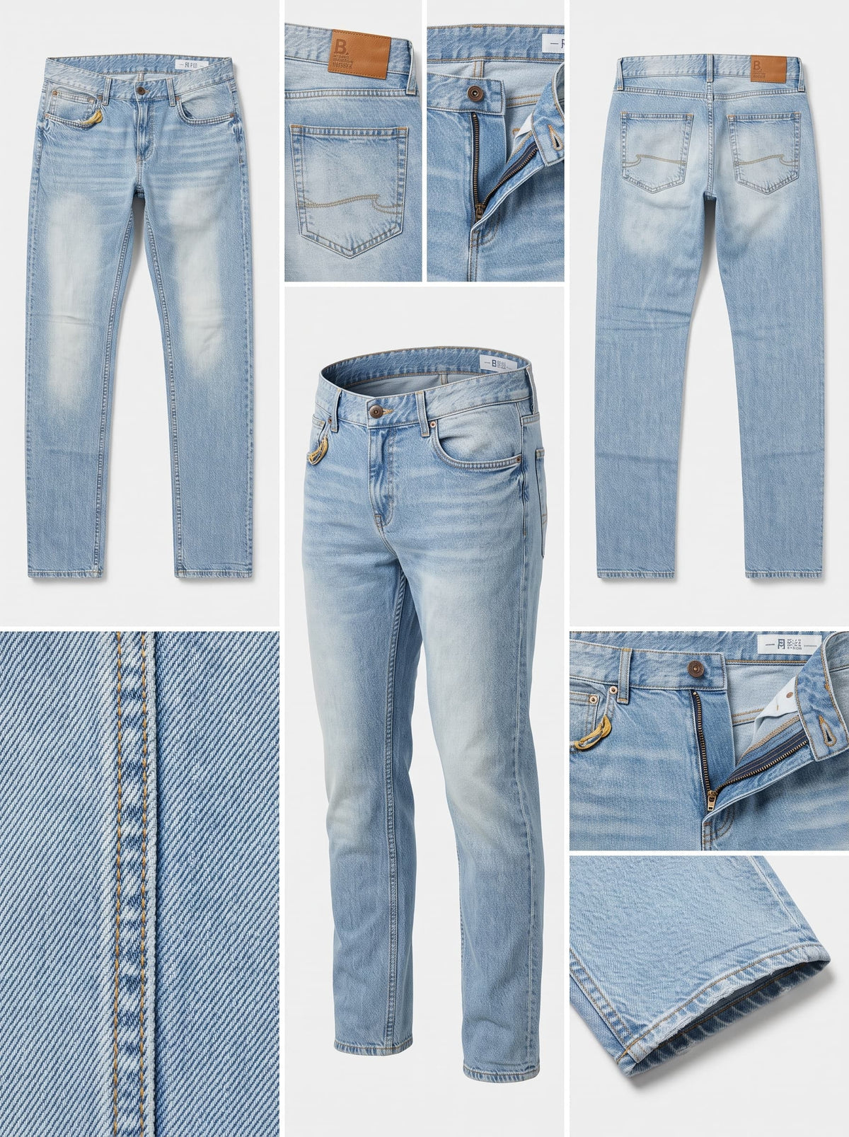 blue ridge - regular - stretch - zipper- 34x36