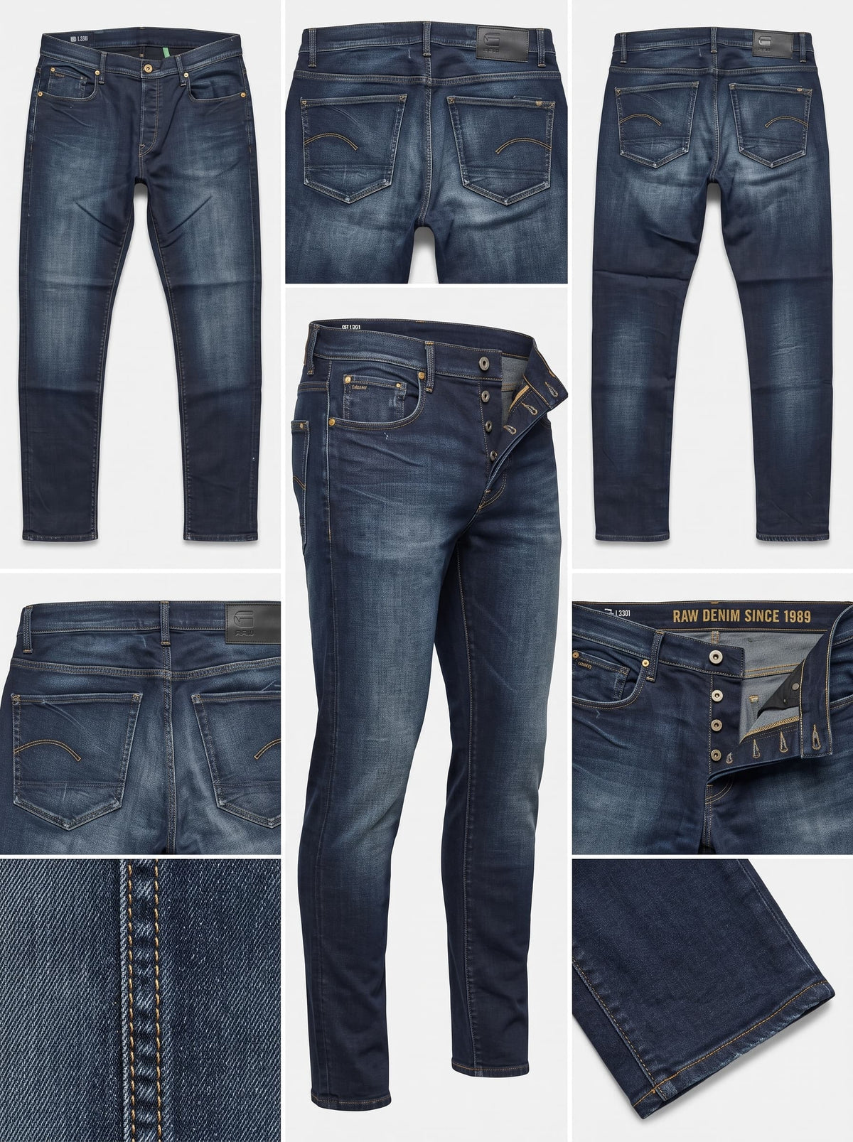 RAW G-STAR - SLIM - STRETCH - ZIPPER - 38X32