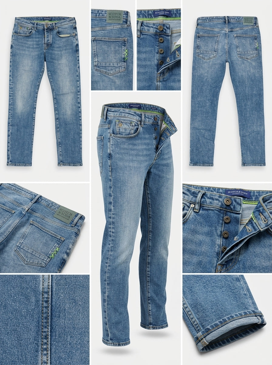 scotch&soda SKIM - slim - Stretch - buttons - 33X30