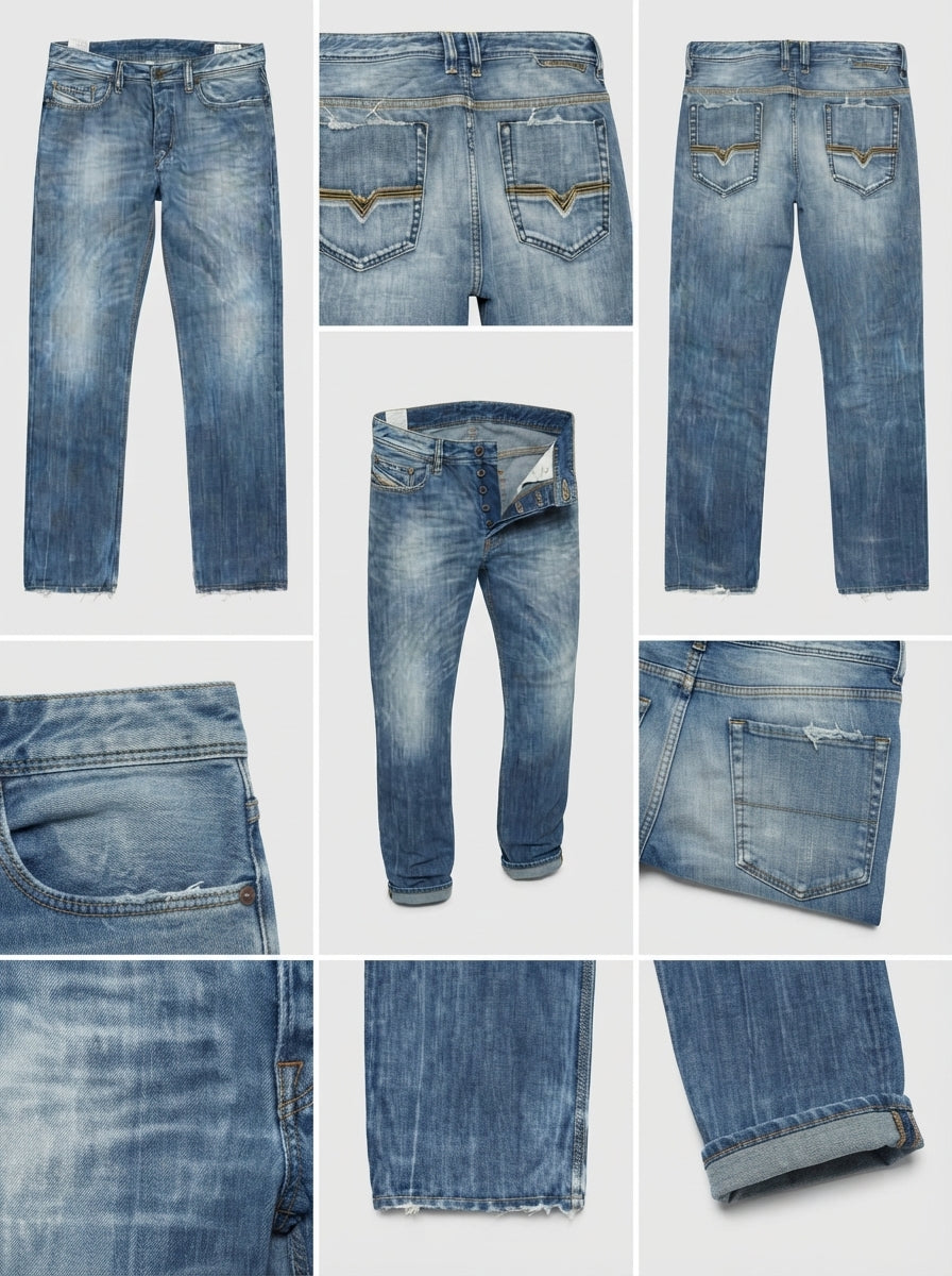 DIESEL SAFADO - REGULAR - 100%COTTON - BUTTONS - 33X30