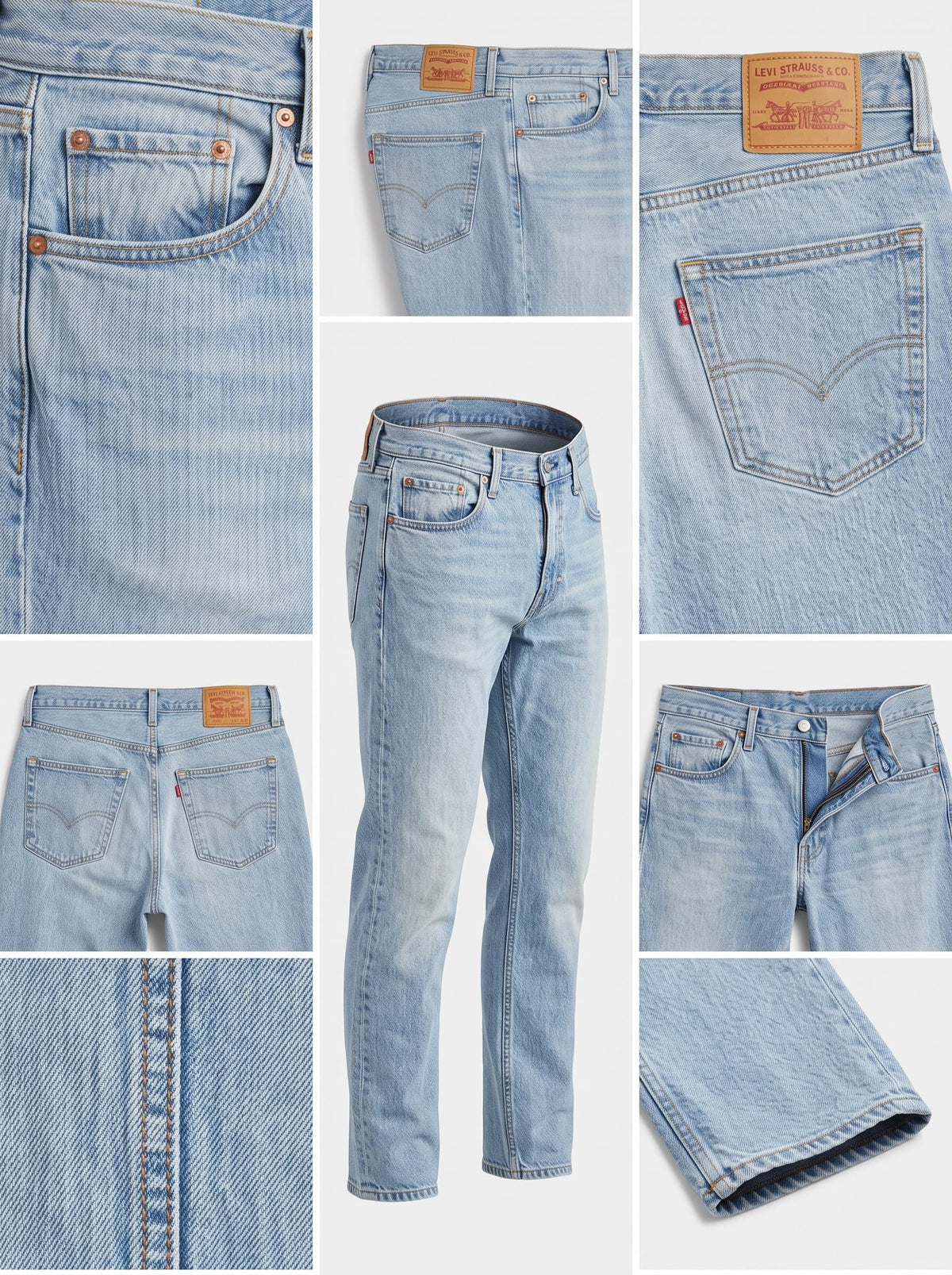 levi's 502 - REGULAR - stretch - zipper - 33x34