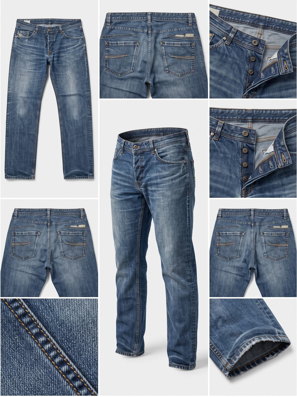 DIESEL DARREN - REGULAR - 100%COTTON - BUTTONS - 36X30