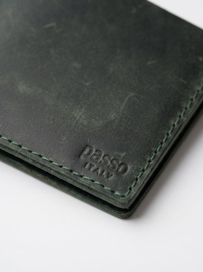 Crazy Horse Leather Bifold Wallet