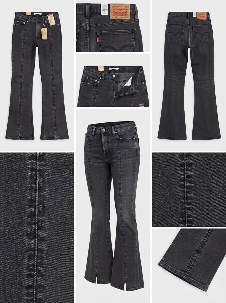 Levis - superlow bootcut - stretch - zipper - 29x32