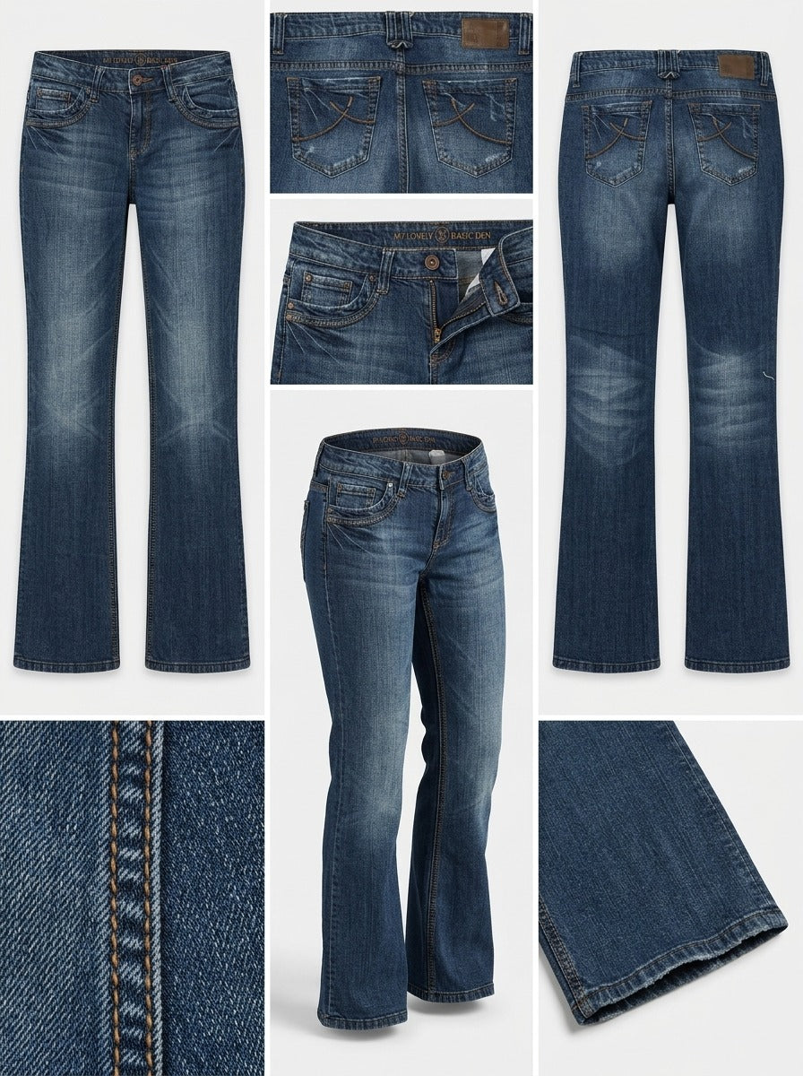 s.glner- bootcut - stretch - zipper - 32x32