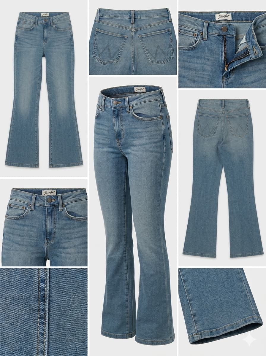 wrangler - bespoke bootcut - STRETCH - zipper - 25x32
