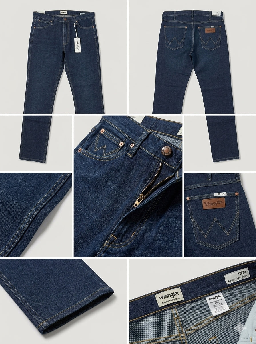wrangler - straight - STRETCH - zipper - 33X32