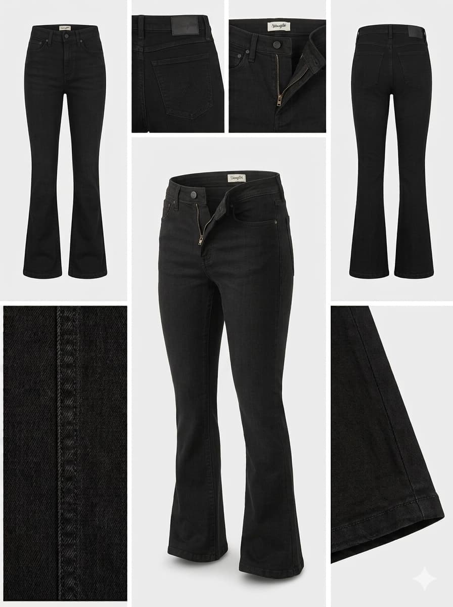 wrangler - bespoke bootcut - STRETCH - zipper - 25x30