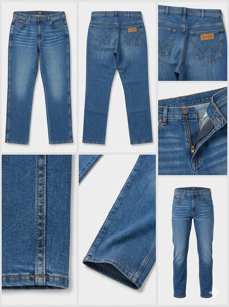wrangler - TEXAS SLIM - stretch - zipper - 33X32