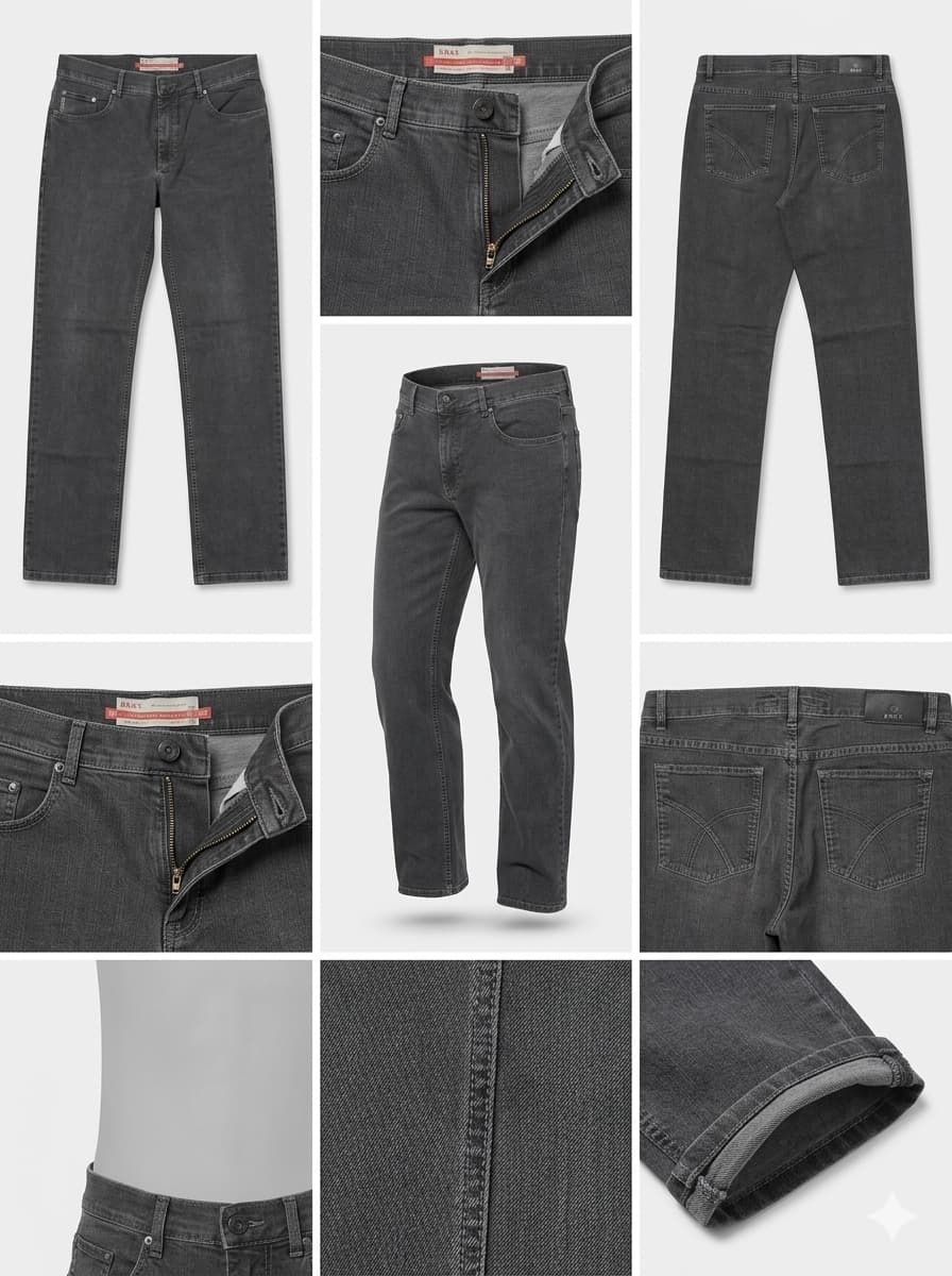 brax - straight - stretch - zipper - 34x36